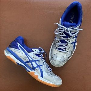 ASICS Gel-Tactic Silver/Royal/White Athletic Shoes
